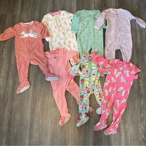 Girl 18M Carter’s Fleece Onesies (bundle of 7)